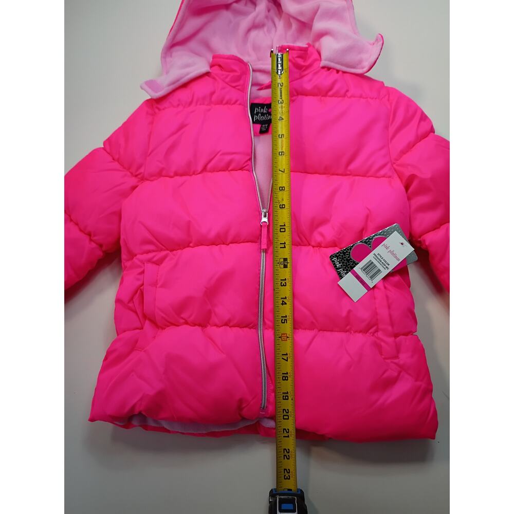 Pink Platinum Girls' Classic Ripstop Puffer Jacket - L - Picture 4 of 7